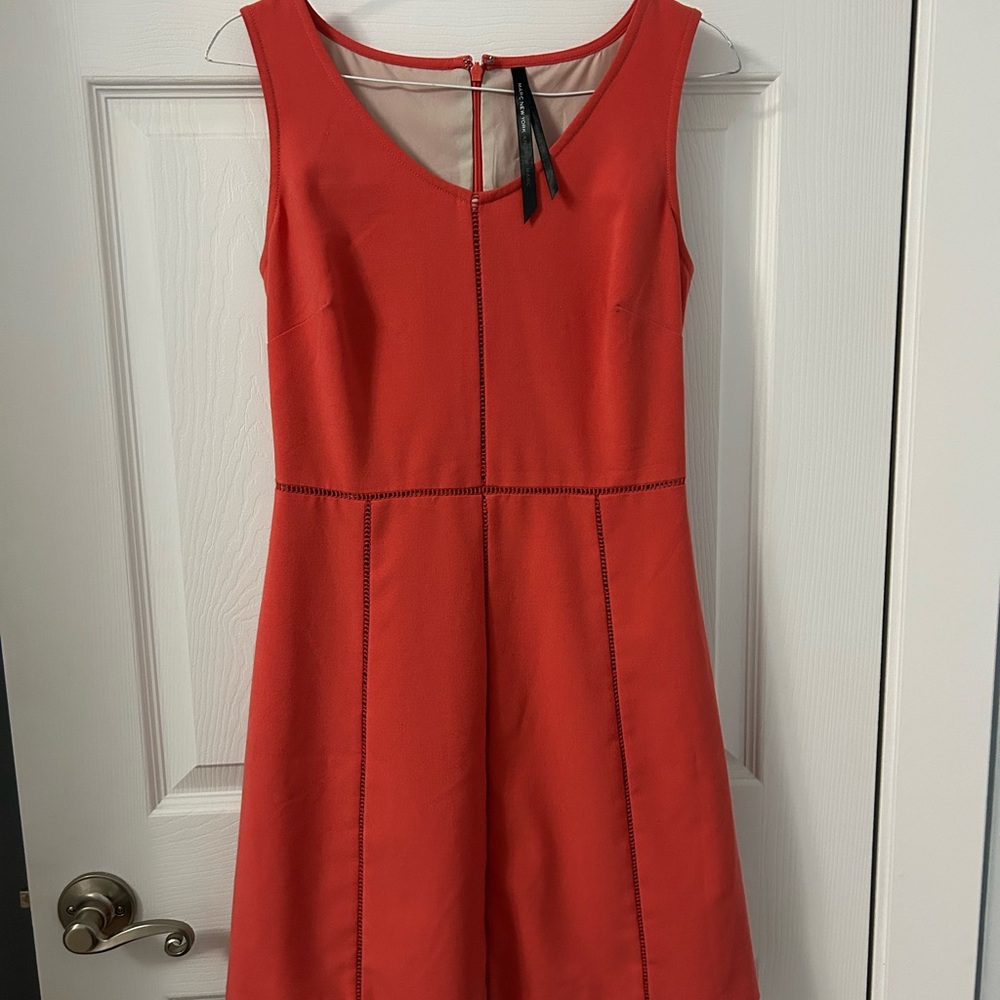 Marc New York Vibrant Coral Mini Dress